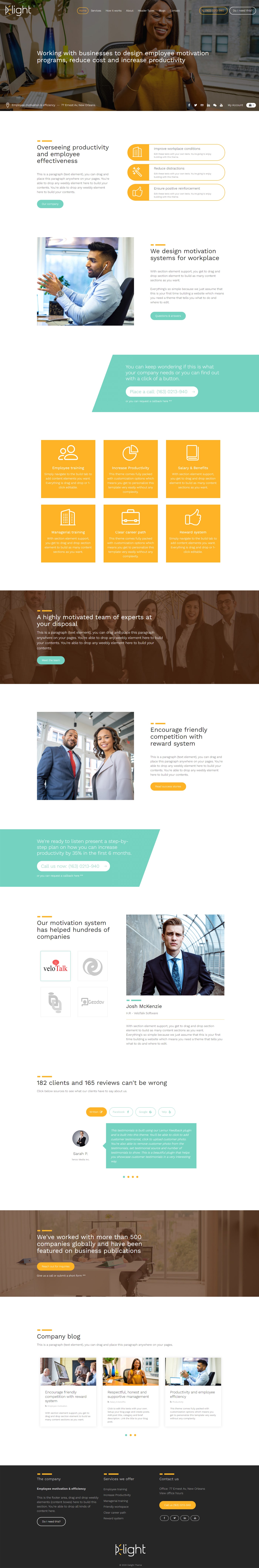 Delight Theme – Professional Service Weebly Template
